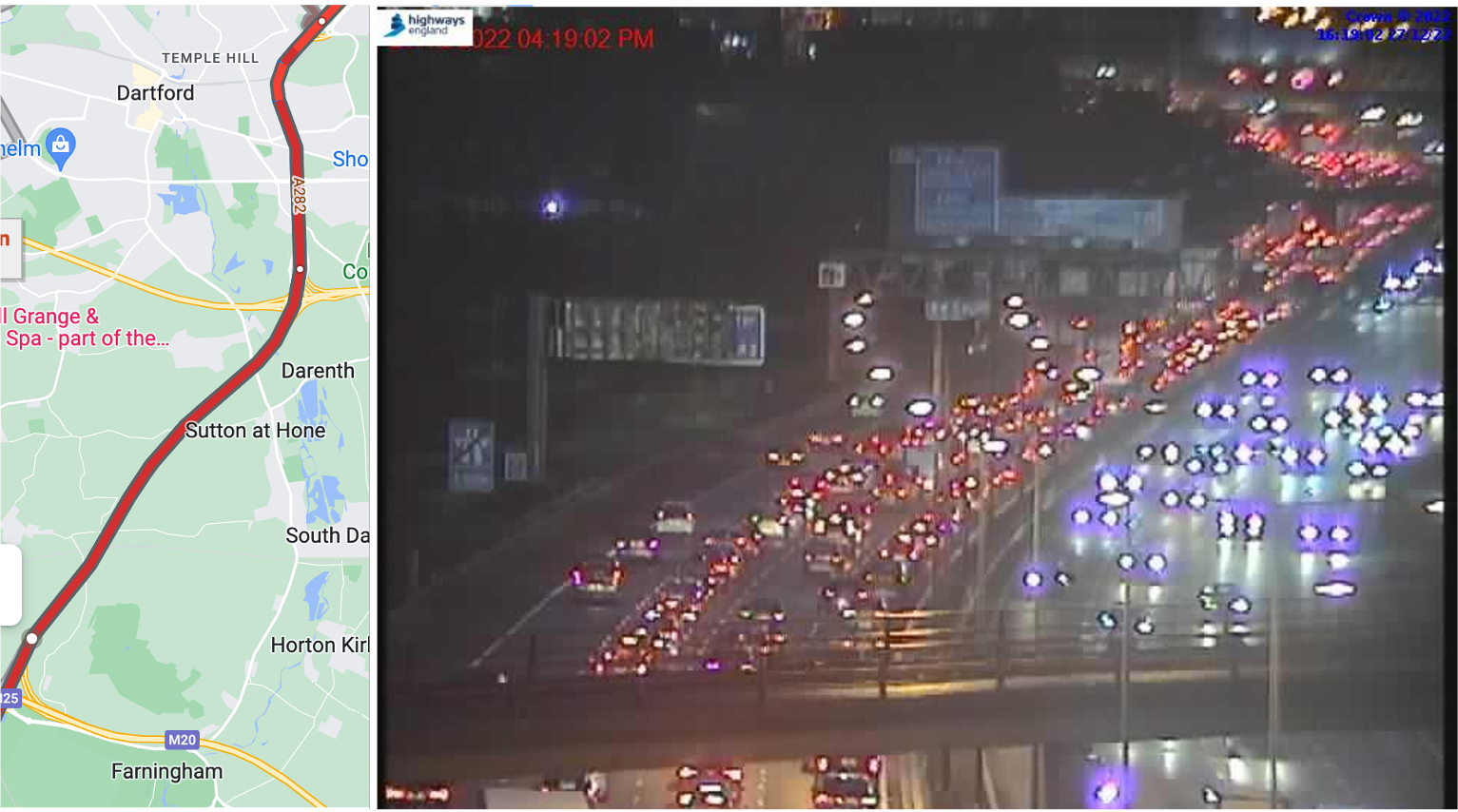 PostChristmas transport misery as drivers face miles of queues on M25