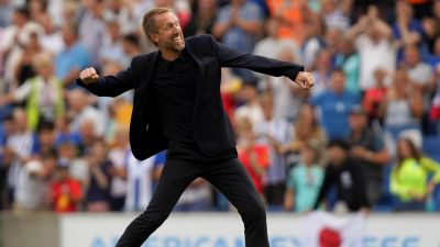 File photo dated 27-08-2022 of Graham Potter who Chelsea have announced the appointment as their new head coach on a five-year contract. Issue date: Thursday September 8, 2022.


