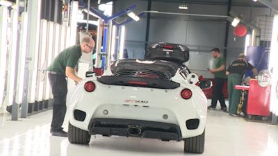 Lotus car production at Hethel in Norfolk.
Credit: ITV News Anglia