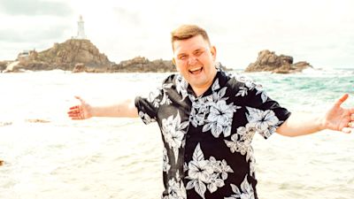 Gary pictured at Corbiere Lighthouse, Jersey