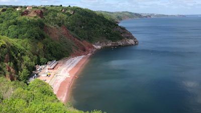 Oddicombe beach near Babbicombe 130522