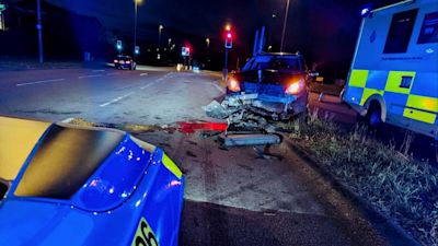 Drink drive crash Swindon 090522 Wiltshire Police