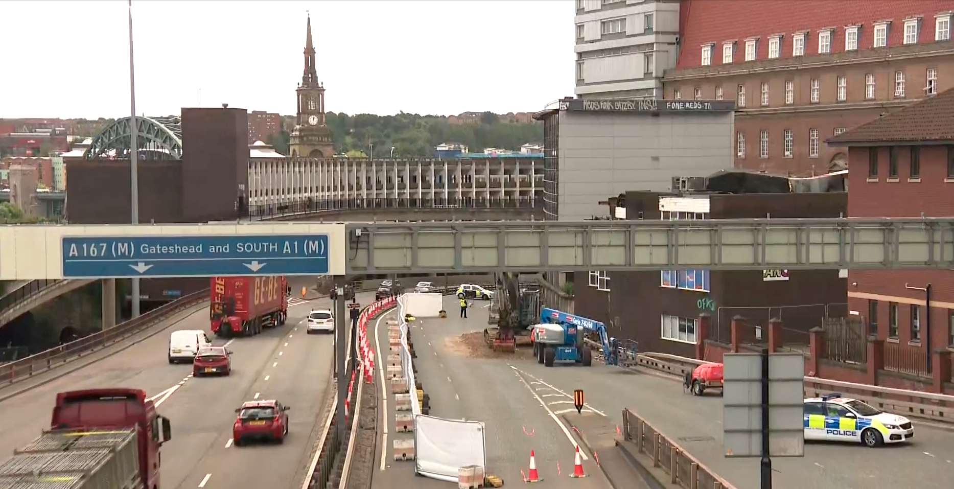 Newcastle s Central Motorway to reopen more than a week after city