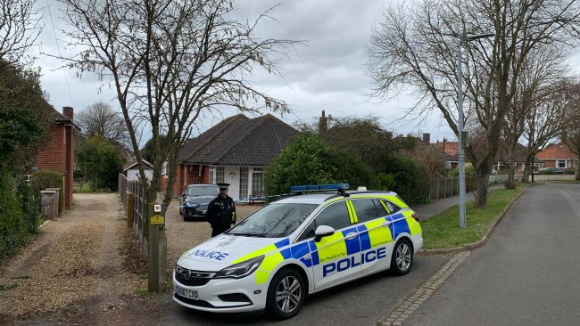 The married man and woman were found dead at a house in The Warren in Cromer.
Credit: ITV News Anglia