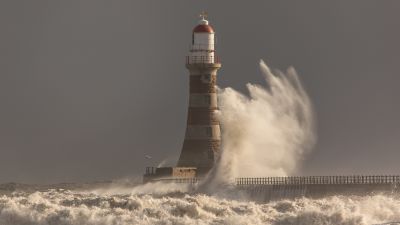 Stormy weather at Roker Beach