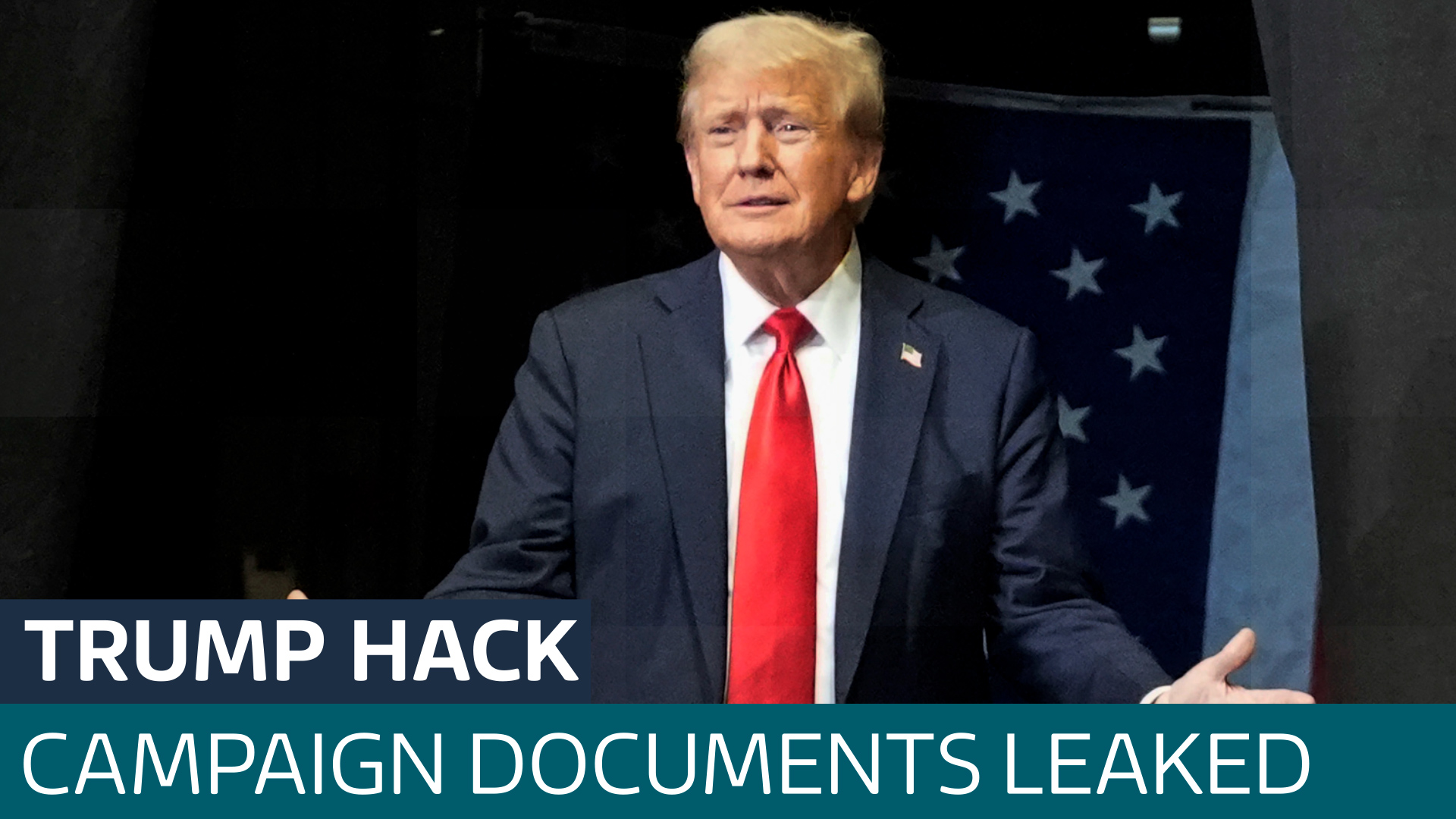 Donald Trump's campaign hacked with documents leaked - Latest From ITV News