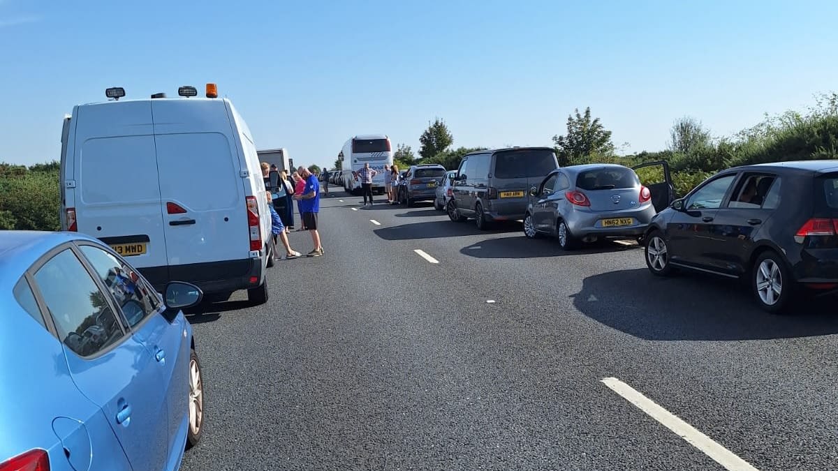 Witness appeal after multi vehicle crash causes delays on A31