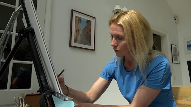 Ulster Hospital doctor whose artwork is now being sold to help Ukraine.