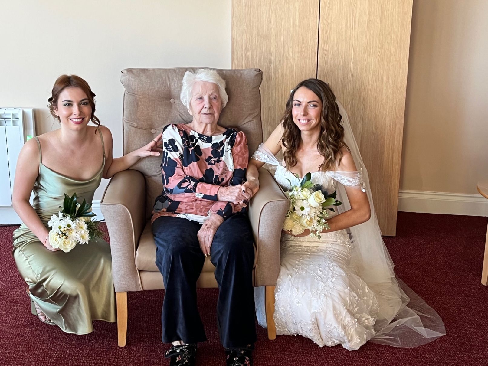 Grandma And Boy - Dementia care home in Newcastle helps grandmother join granddaughter's  wedding celebrations | ITV News Tyne Tees
