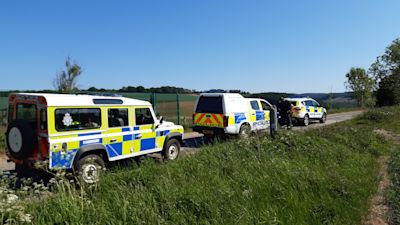 Joint anti-poaching patrols by North Yorkshire Police and Humberside Police on the Ryedale / Humberside border in May 2019.