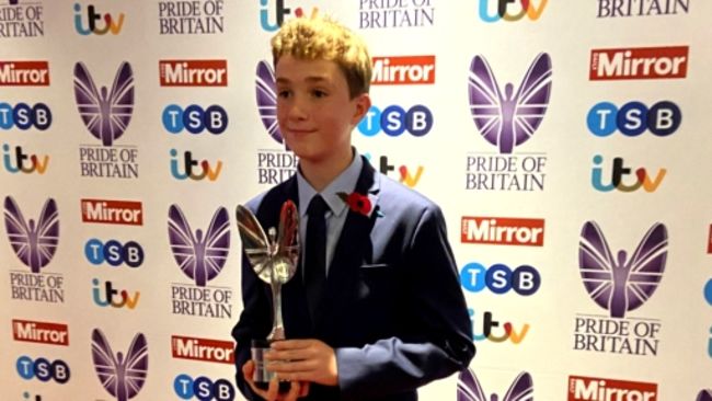 04-11-21- Max Woosey with his Pride of Britain Award-PA