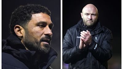 Hayden Mullins (left) has left Colchester United but Wayne Brown (right) is back.