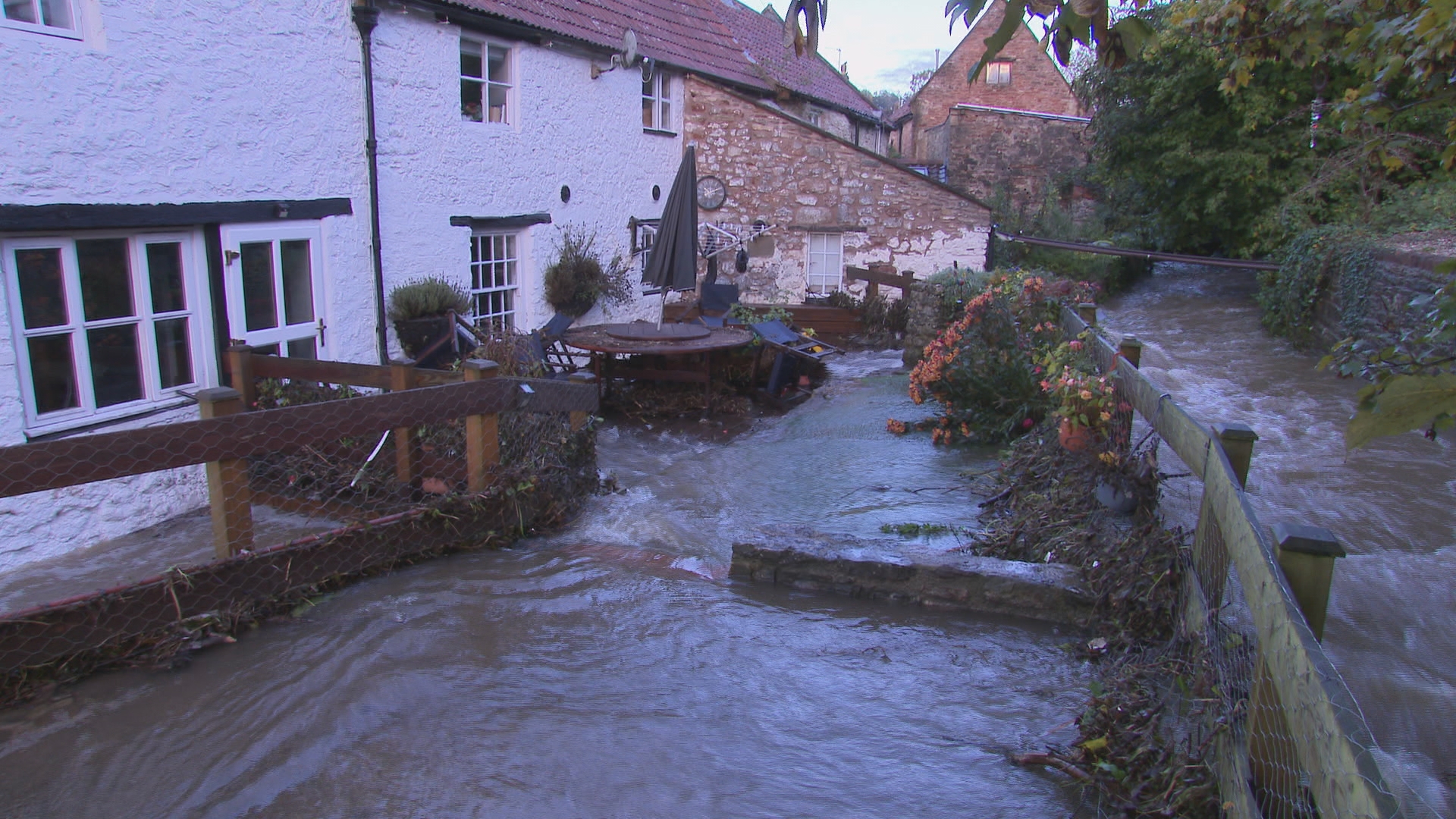 Clean Up Operation Underway In Croscombe After Homes Affected By   FLOODING CROSCOMBE 