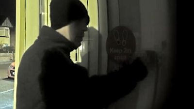 Hayden Brown superglued the locks at a vaccination centre in Gorleston, Norfolk
Copyright: Norfolk Police
