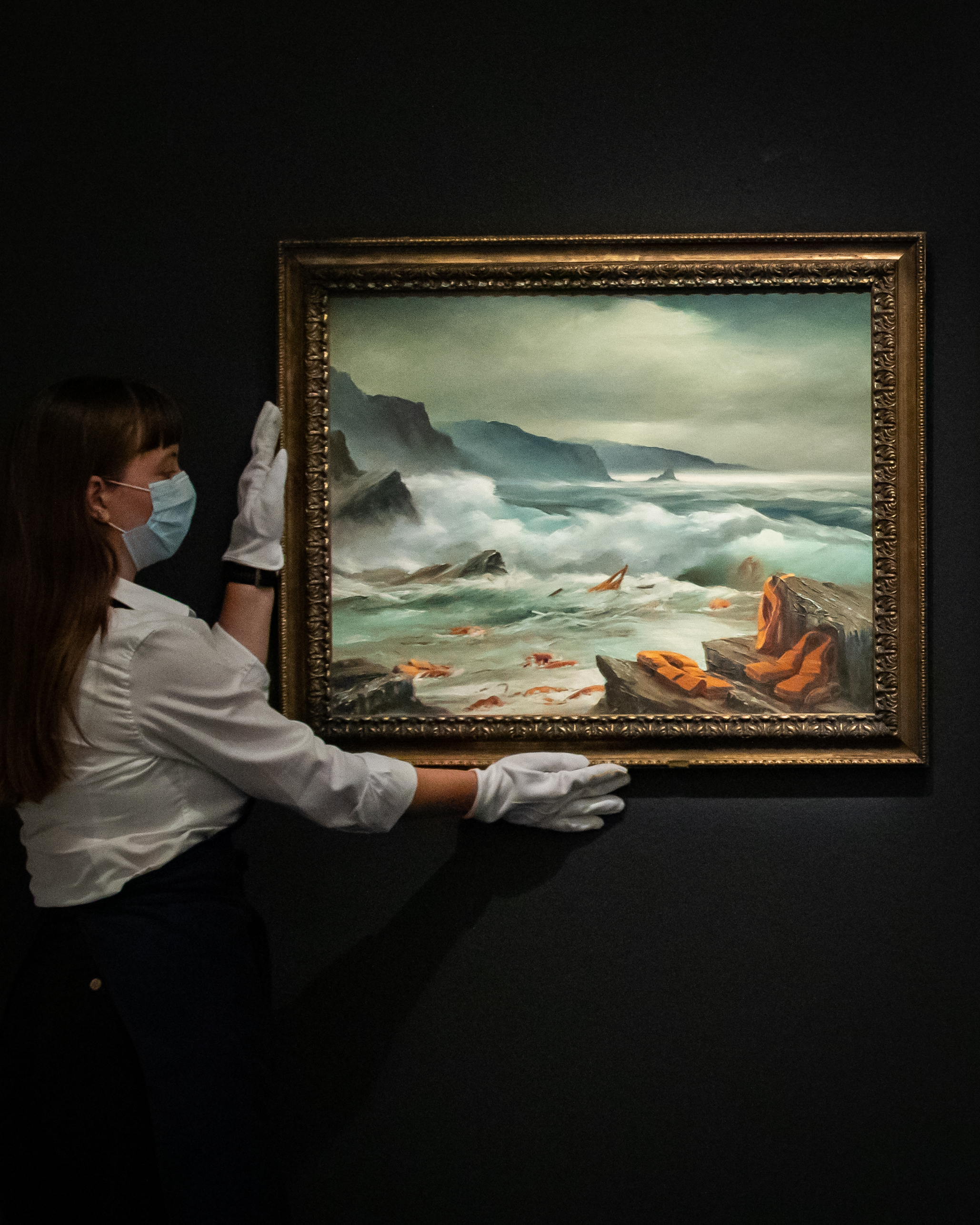 Banksy's Mediterranean Sea View 2017 on Sotheby's charity sale