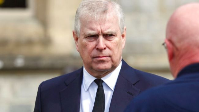 FILE - Britain's Prince Andrew attends the Sunday service at the Royal Chapel of All Saints at Royal Lodge, Windsor, following the death announcement of his father, Prince Philip, in England, April 11, 2021. When Jeffrey Epstein’s longtime companion Ghislaine Maxwell goes on trial next week, the accuser who captivated the public most, with claims she was trafficked to Britain’s Prince Andrew and other prominent men, won’t be part of the case. U.S. prosecutors chose not to bring charges in connection with Virginia Giuffre, who says Epstein and Maxwell flew her around the world when she was 17 and 18 for sexual encounters with billionaires, politicians, royals and heads of state. (Steve Parsons/Pool Photo via AP, File)


