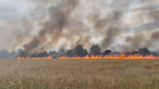 Fire rips through field near Bath - fire crews suspect arson | ITV News ...