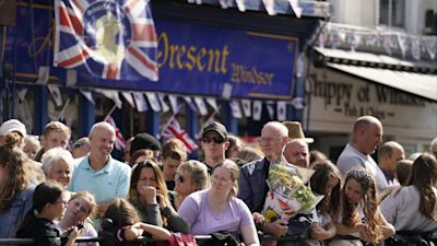 International visitors from across the globe have travelled to Windsor to mark the passing of the late monarch.