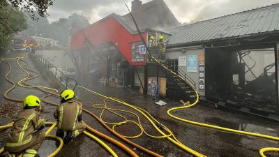 Firefighters were called to the fire at an industrial estate in St Albans on Monday.
Credit: Herts Fire and Rescue Service