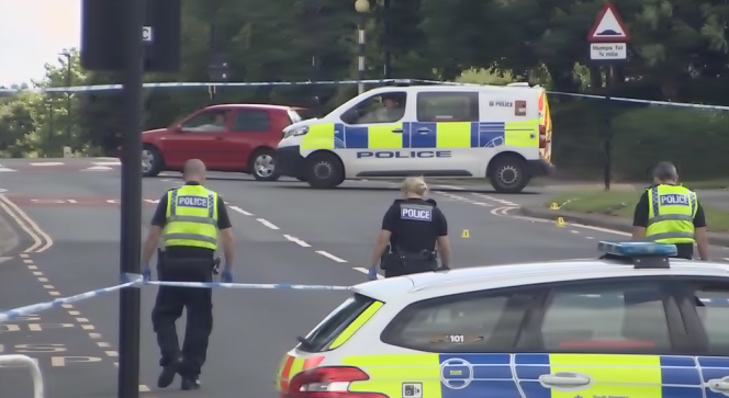 Man in hospital after being chased and stabbed following car crash in ...