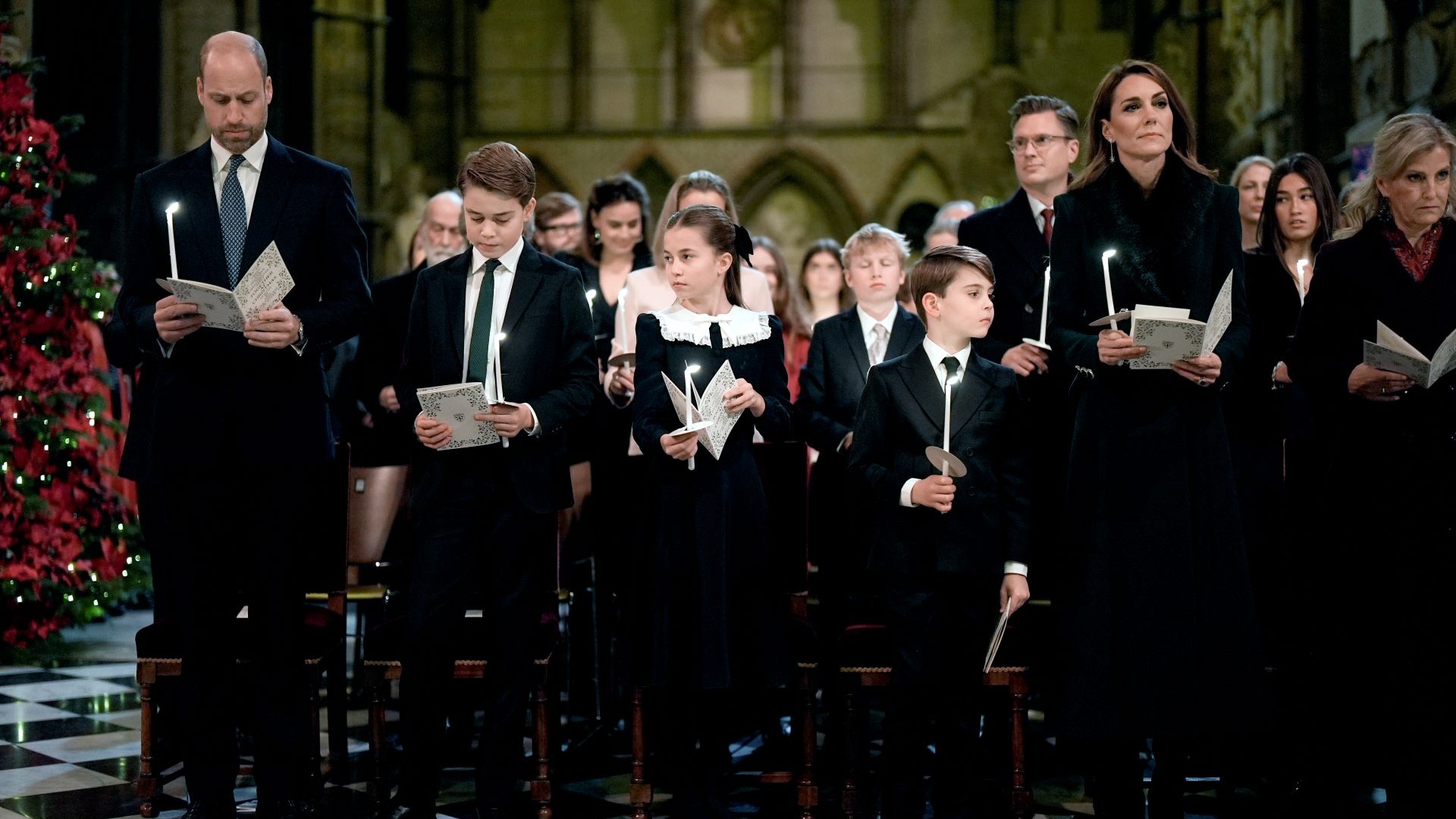 William and Kate join community stars and celebrities for carol service