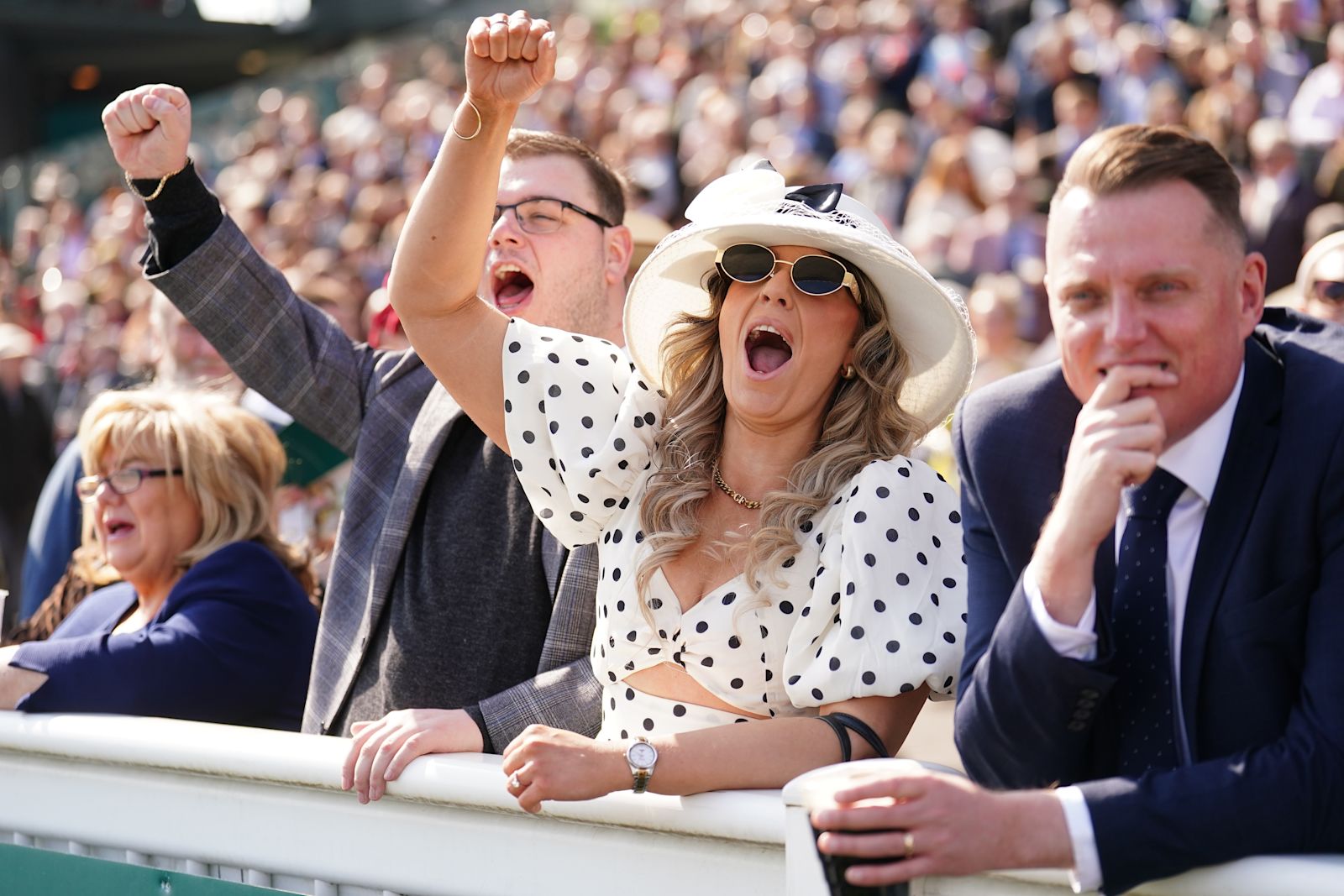 Aintree Races Fans Crowds arrive for opening day of Aintree as Grand National gets ...