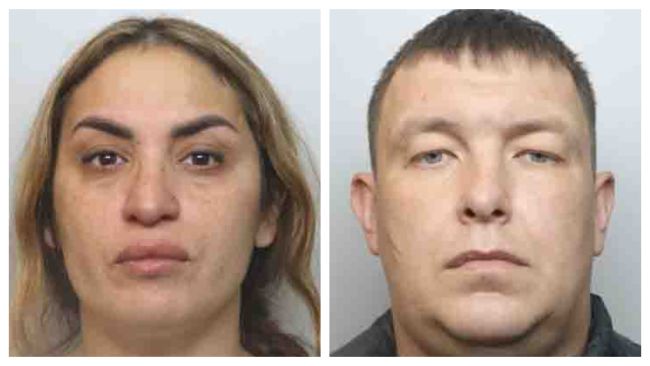 Lyda Petraviciute, 42, left, and Laisvidas Urbaitis, 36, right, were both jailed for nine years.
Credit: Northamptonshire Police