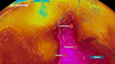 Highs of 32C could hit the region by the end of the week.
Credit: ITV News Anglia