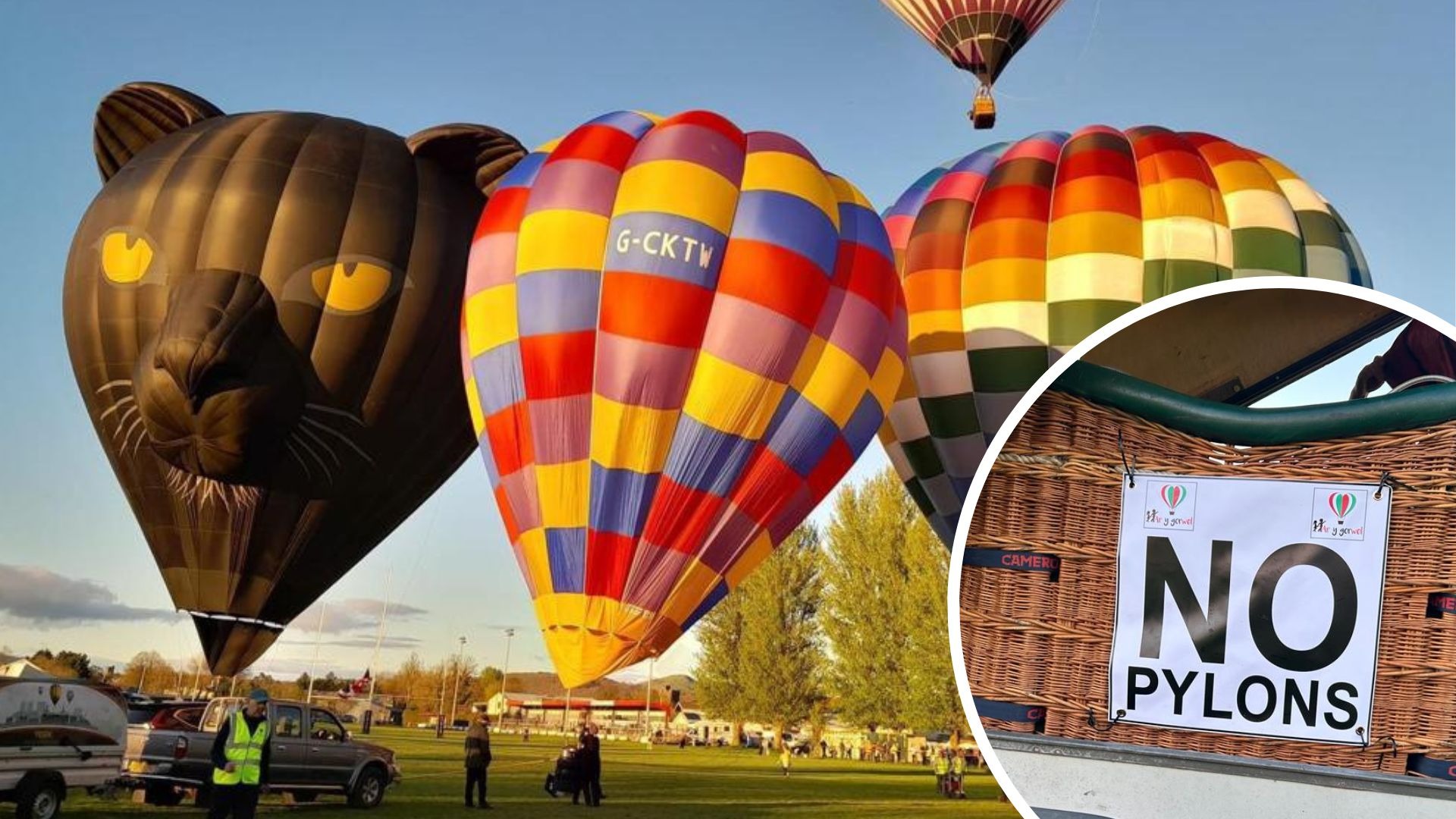 Hot air balloon clearance wales