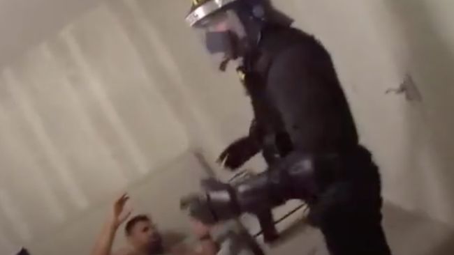 police raid footage