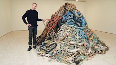 The Rope Artist Pile of old rope by Turner Prize nominated artist given £1 million ...