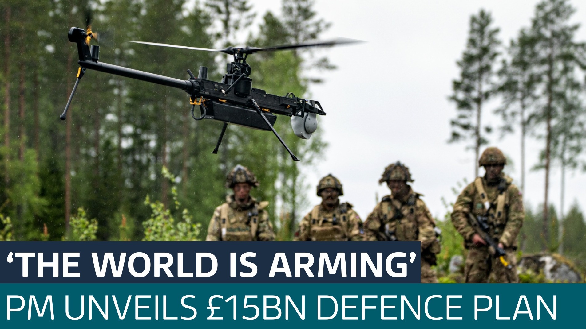 Drones and AI: New defence plan to prepare for 'wars of today and the future'
