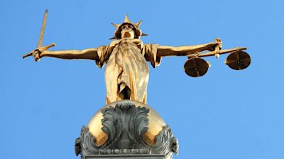 Scales of justice at the Old Bailey