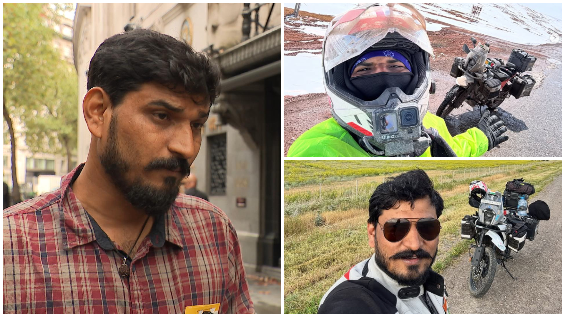 Motorcyclist on round-the-world tour 'heartbroken' after bike stolen in UK
