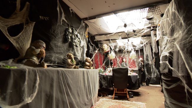 Inside the so called 'hallowen house' in Guernsey. 