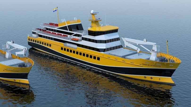 First look at new ferry that will serve the Isles of Scilly ITV News
