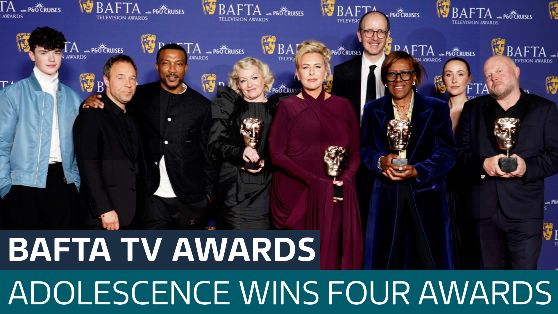 Adolescence makes history by taking home four BAFTA awards - Latest From ITV News