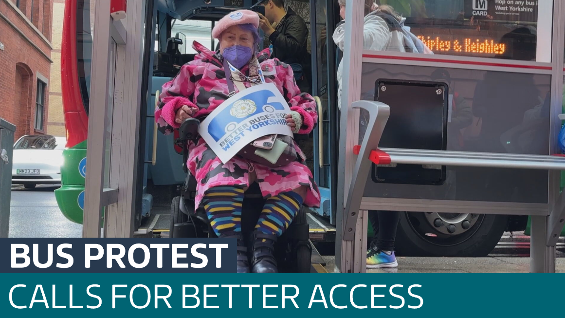 Campaigners protest for improved wheelchair access on buses - Latest ...