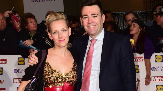 Andy Burnam and wife Marie-France van Heel 
