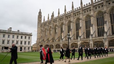 Last year's graduation ceremony at the University of Cambridge. 