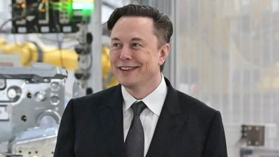 Elon Musk attends the opening of the Tesla factory Berlin Brandenburg in Gruenheide, Germany on March 22, 2022