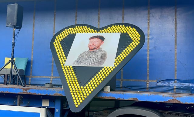 Vigil held in Castlederg for stab victim Conor Browne UTV ITV News