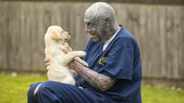 Guide Dogs issues appeal for volunteers with tattoos and facial hair