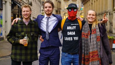 L-R: Milo Ponsford, Sage Willoughby, Jake Skuse and Rhian Graham