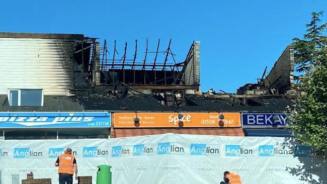Long Stratton Fire ITV Anglia Long Stratton news for East of England and Anglia