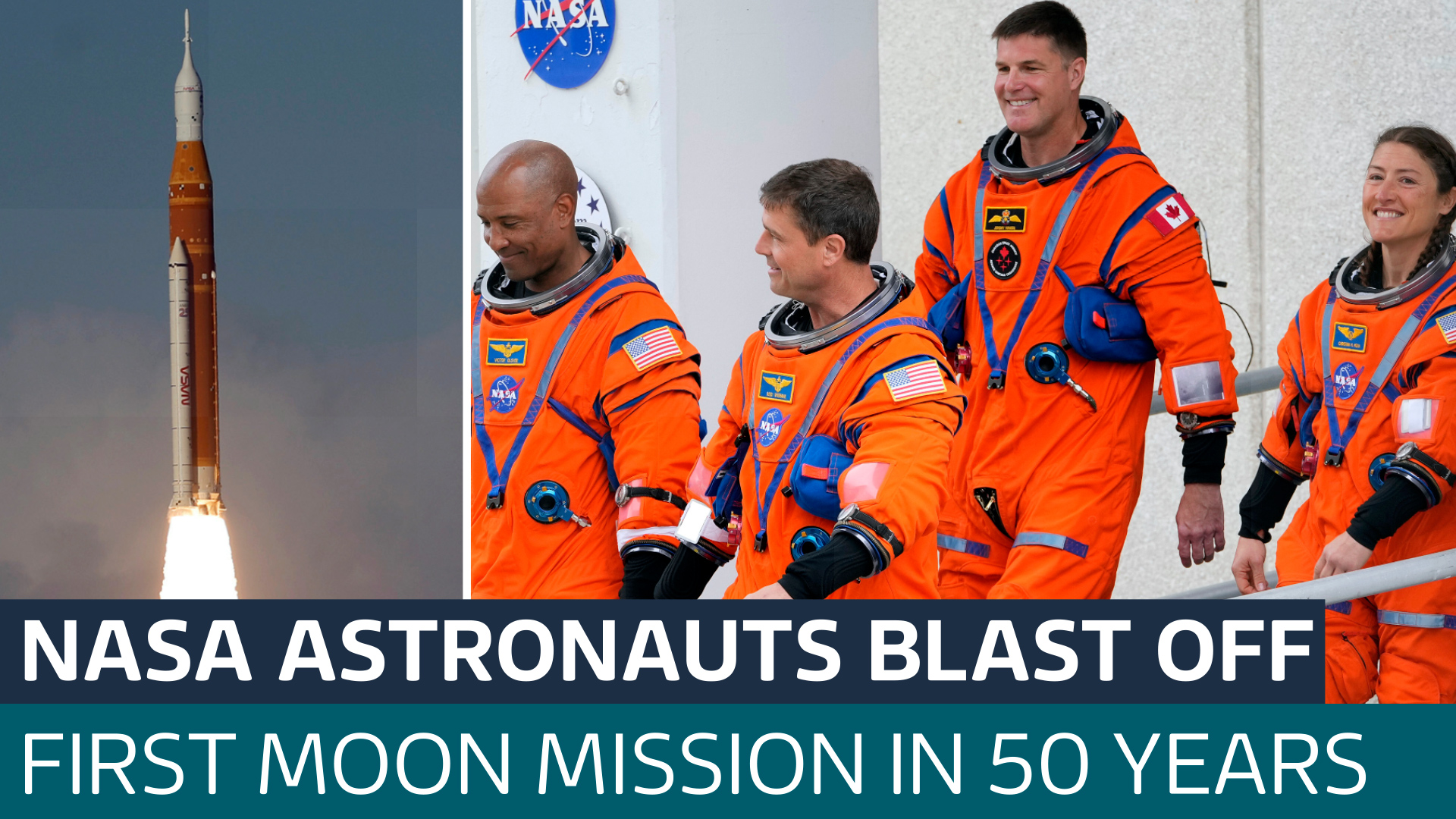 NASA Artemis II crew orbiting the Earth in first mission to moon since 1972 - Latest From ITV News