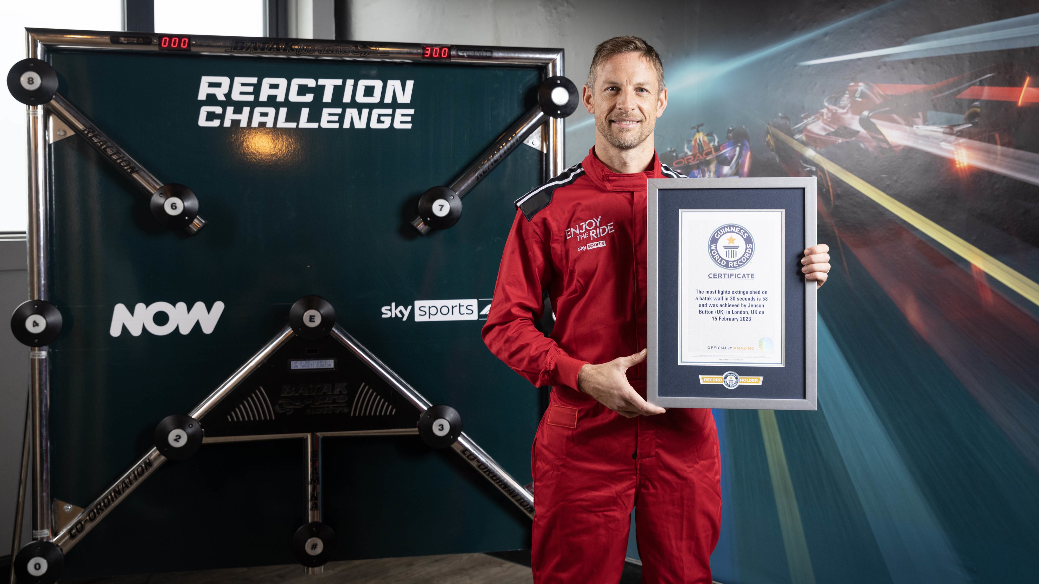 ‘I’ve still got it’ F1 champion Jenson Button breaks reflex world record ITV News
