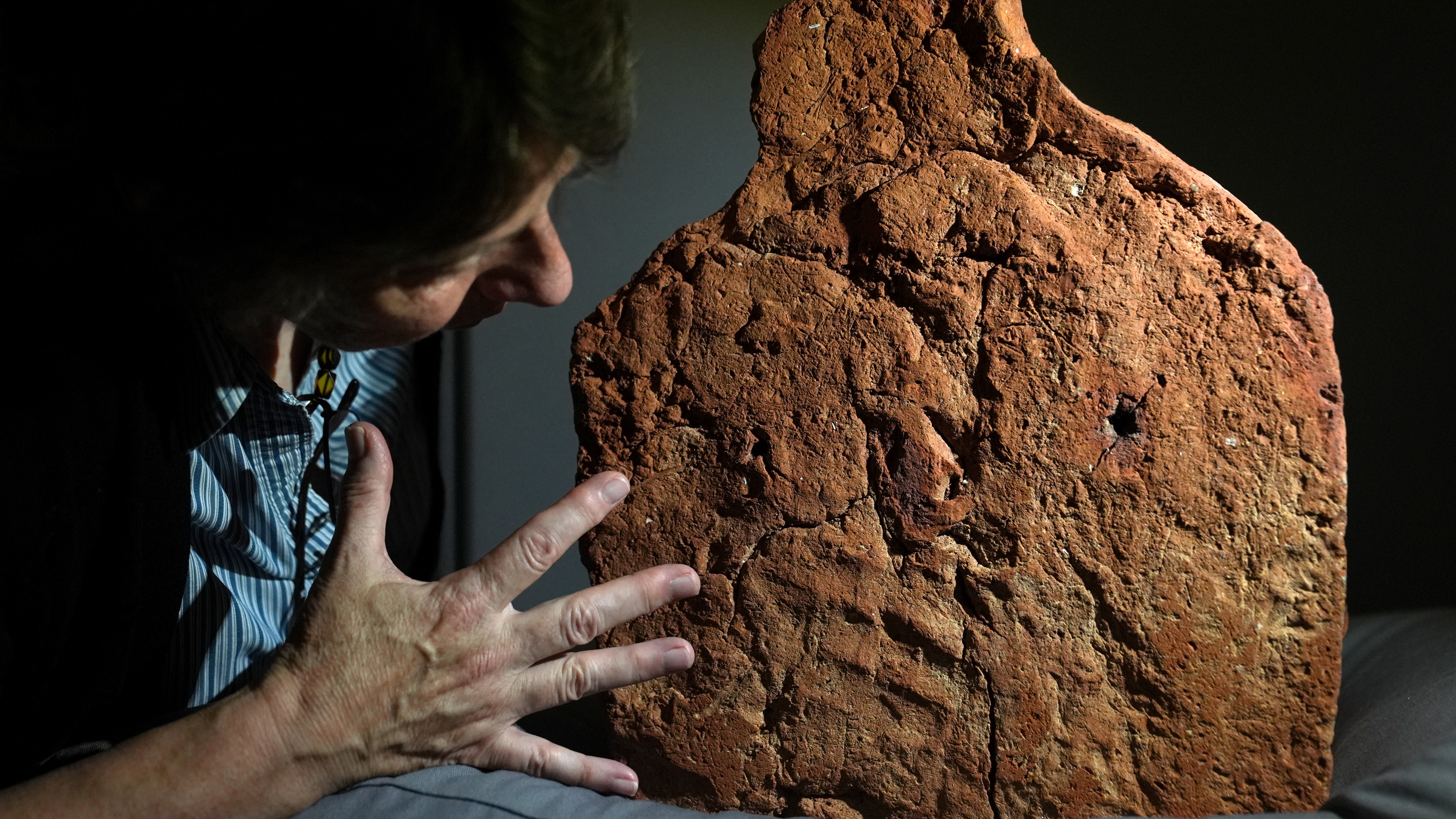 ‘Rare and exciting’: 4,000-year-old handprint found on Egyptian clay model