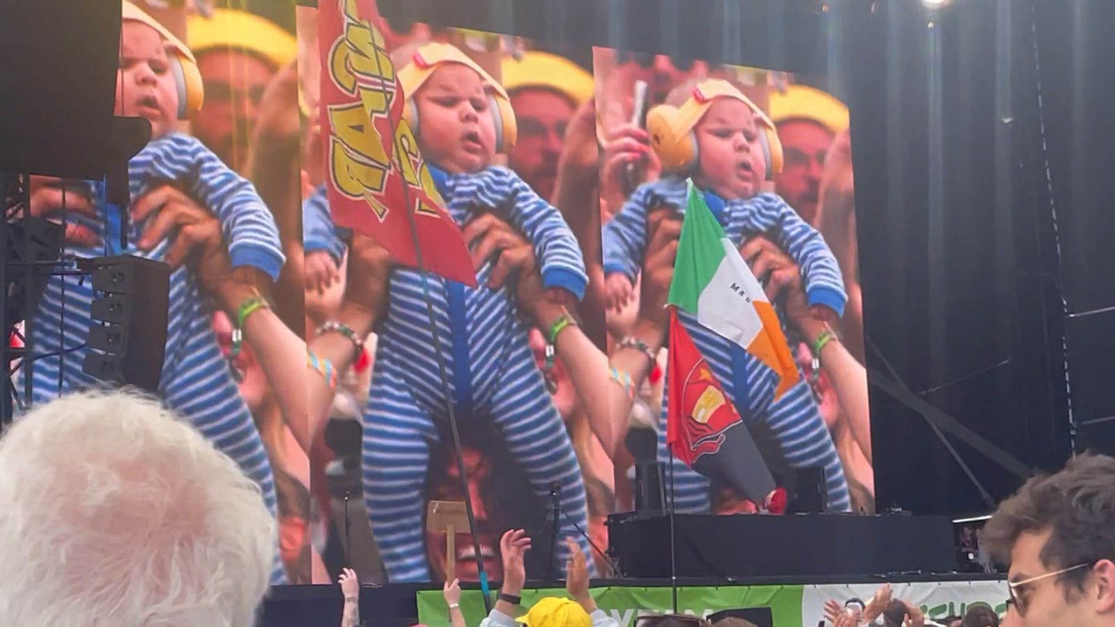 Glastonbury Festival 2024: Baby steals show at Annie Mac's set