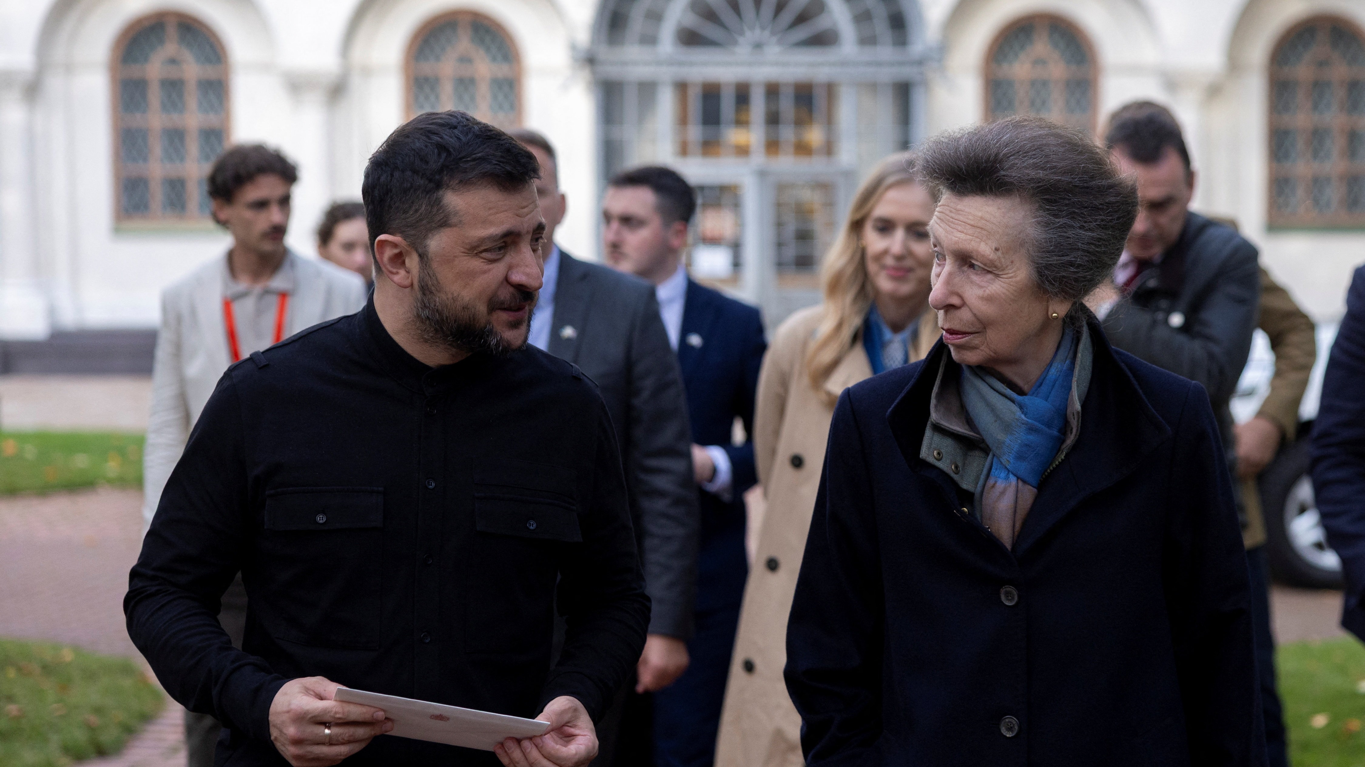 Princess Anne makes personal tribute to child victims on surprise Ukraine trip